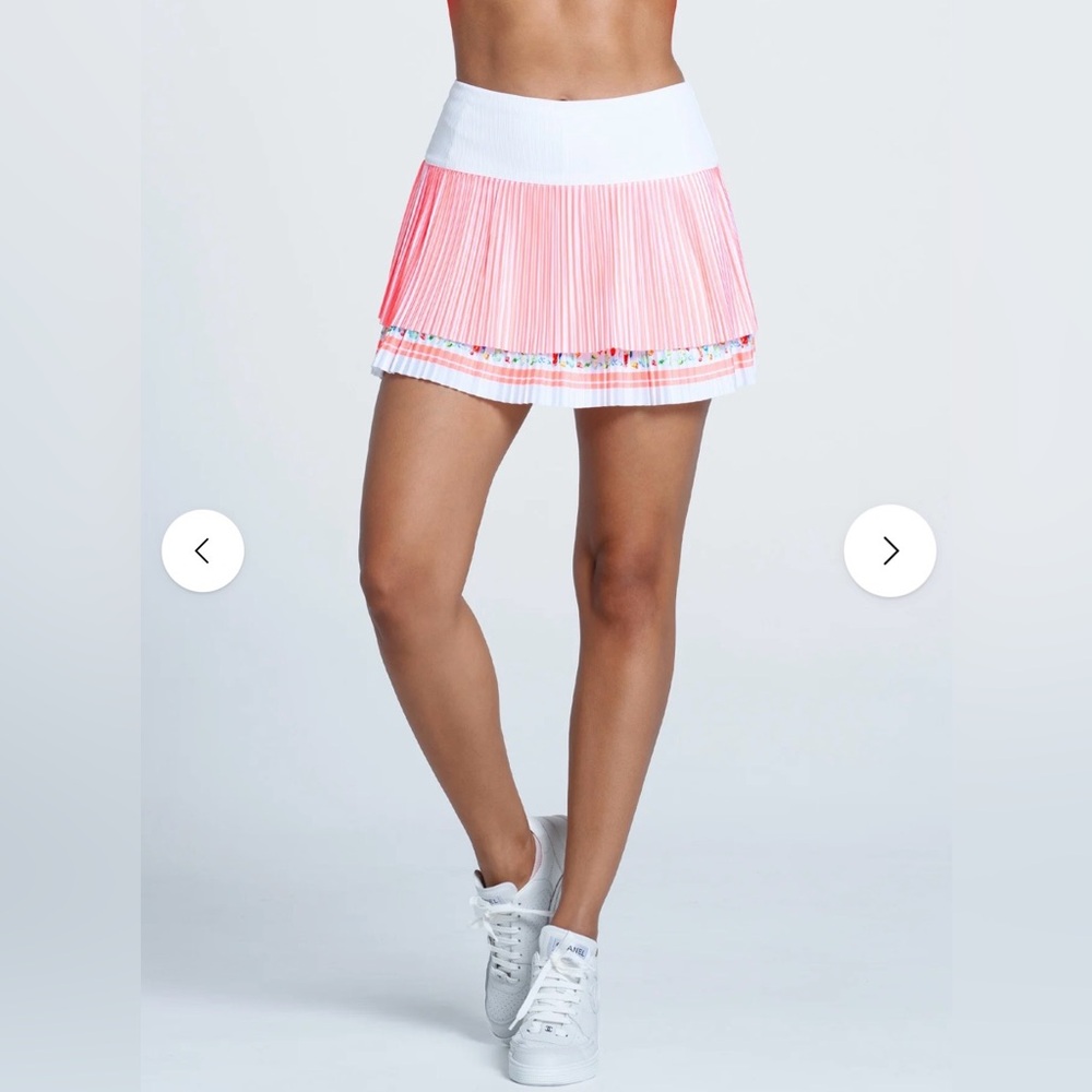 Lucky in Love Cocktail Picnic Pleated Skirt-14"